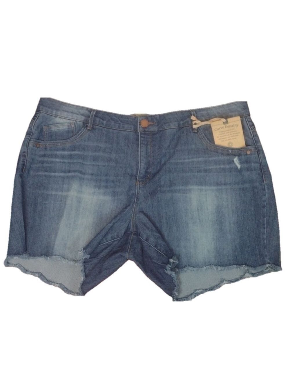 Democracy ab technology denim shorts size 24w